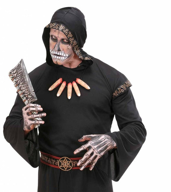 Carnavalsaccessoires: Halsketting afgesneden vingers