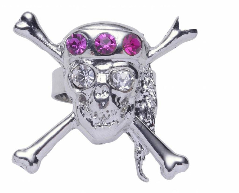 Carnavalsaccessoires: Ring met doodskop