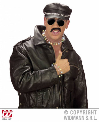 Carnavalsaccessoires: Spijker hals- of armband met led-licht