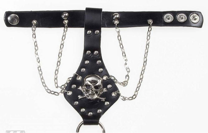 Carnavalsaccessoires: Vingerhandschoen met doodskop