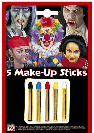 Halloweenaccessoires 5 make-up stiften