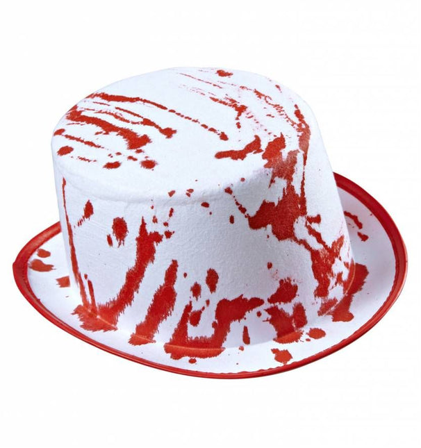 Halloweenaccessoires bloederige hoge hoed