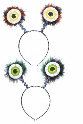 Halloweenaccessoires bopper met ogen en veren