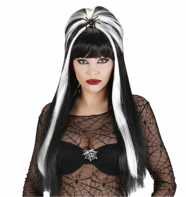 Halloweenaccessoires broche spinneweb met spinnen