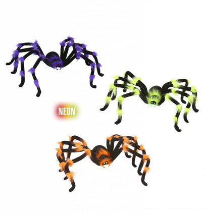 Halloweenaccessoires buigbare harige spin 75cm3