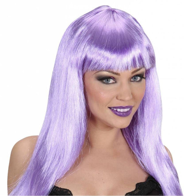 Halloweenaccessoires combi lippenstift en nagellak paars