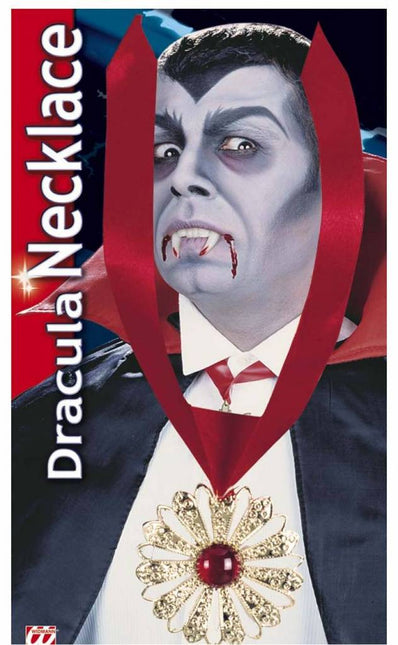 Halloweenaccessoires decoratie ketting met steen