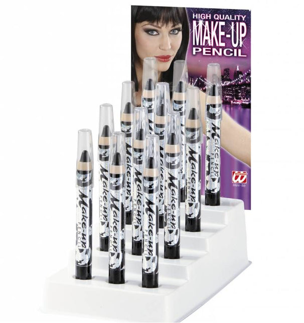 Halloweenaccessoires displaymake-up potlood zwart