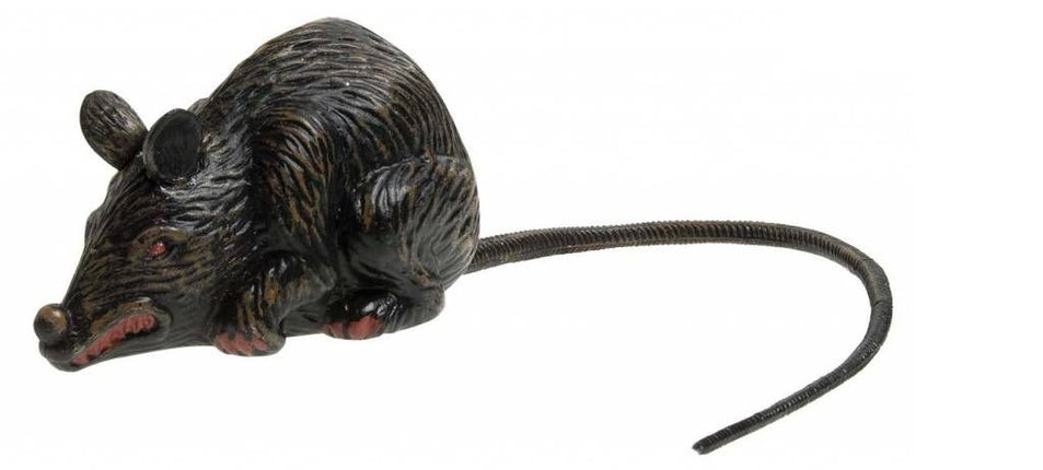 Halloweenaccessoires enge rat 10cm