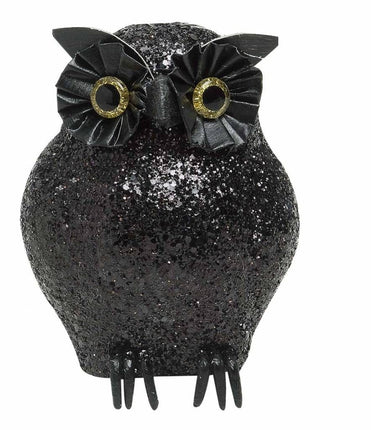 Halloweenaccessoires: Glitter dieren: Uil