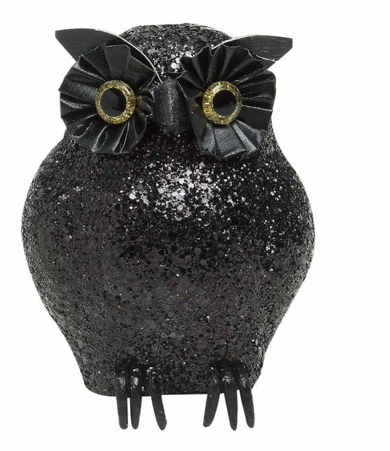 Halloweenaccessoires: Glitter dieren: Uil