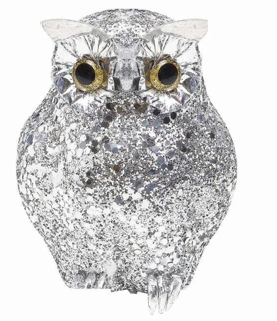 Halloweenaccessoires: Glitter dieren: Uil
