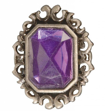 Halloweenaccessoires: Gothic ring met gemsteen