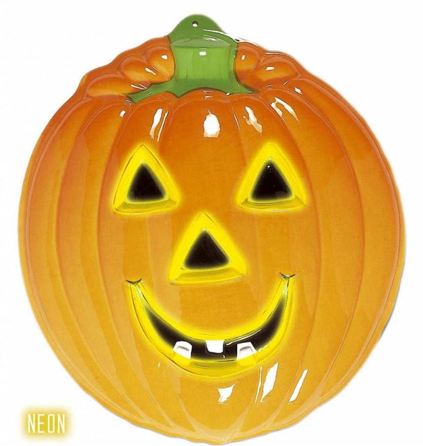Halloweenaccessoires grote pompoen wanddecoratie 58x50 cm