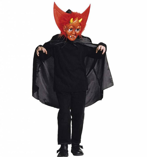 Halloweenaccessoires halloweenmasker kind met cape en kraag