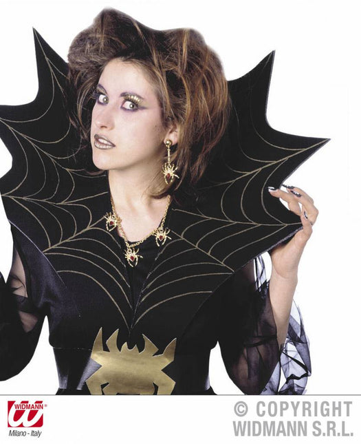 Halloweenaccessoires: Halsketting en oorbel Spider