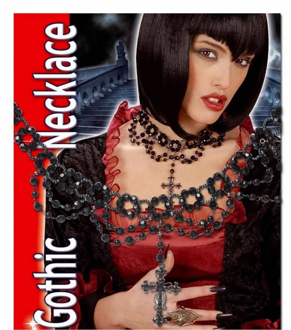 Halloweenaccessoires: Halsketting met kruis