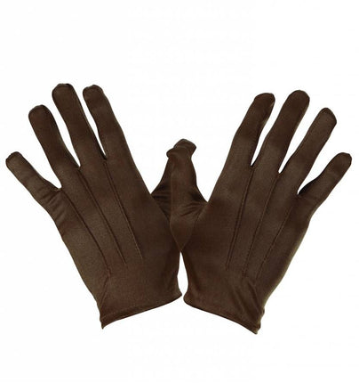 Halloweenaccessoires handschoenen bruin