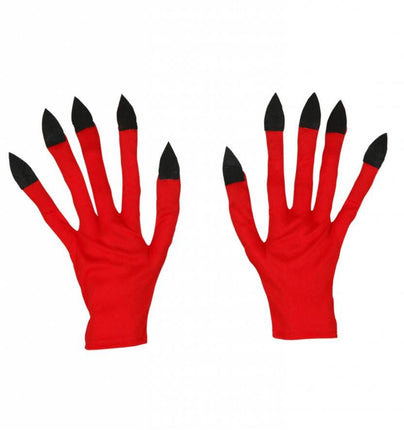 Halloweenaccessoires handschoenen duivel