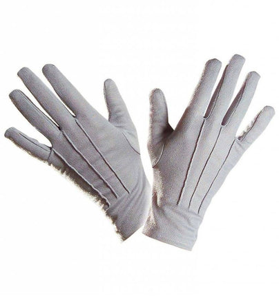 Halloweenaccessoires handschoenen grijs