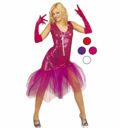 Halloweenaccessoires handschoenen satijn 60cm