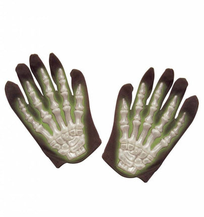 Halloweenaccessoires: Handschoenen skelet