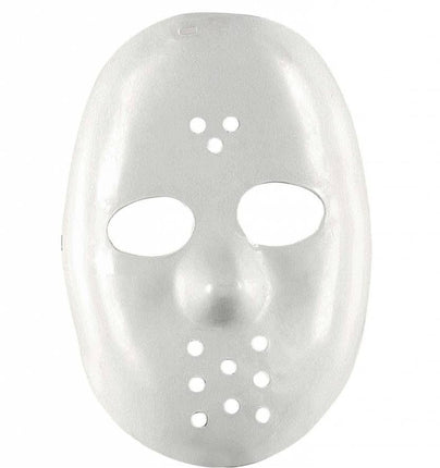 Halloweenaccessoires hockey masker wit