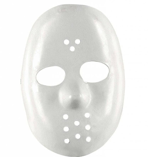 Halloweenaccessoires hockey masker wit