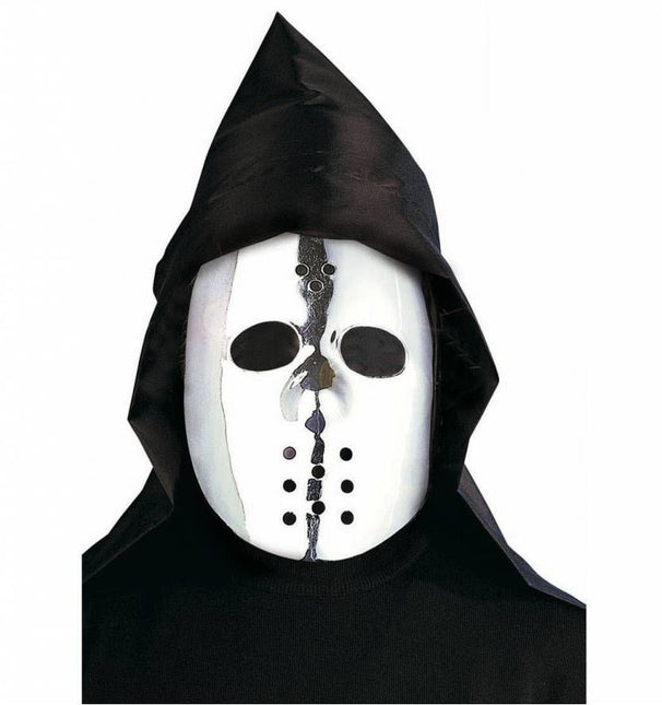 Halloweenaccessoires hockey masker zilver of goud