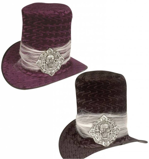 Halloweenaccessoires: Hoed met doodskop