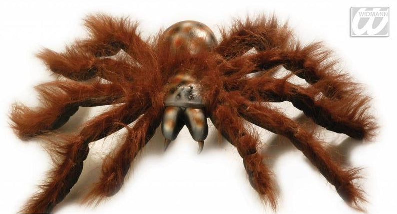 Halloweenaccessoires jumbo spinnen 60cm buigbaar