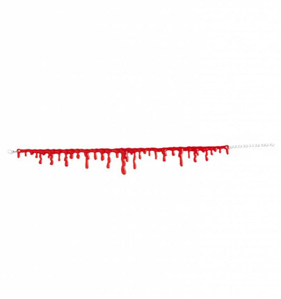 Halloweenaccessoires ketting bloeddruppels