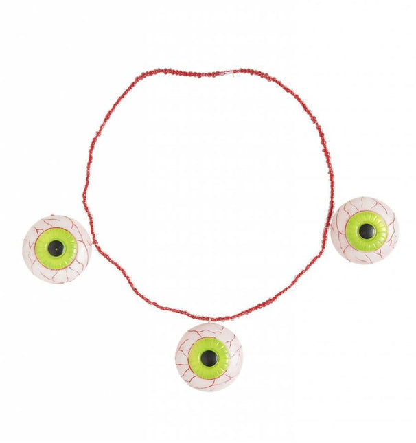 Halloweenaccessoires ketting met ogen