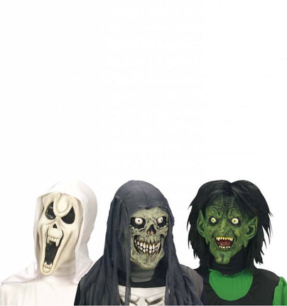 Halloweenaccessoires kindermasker horror heks/geest/schedel