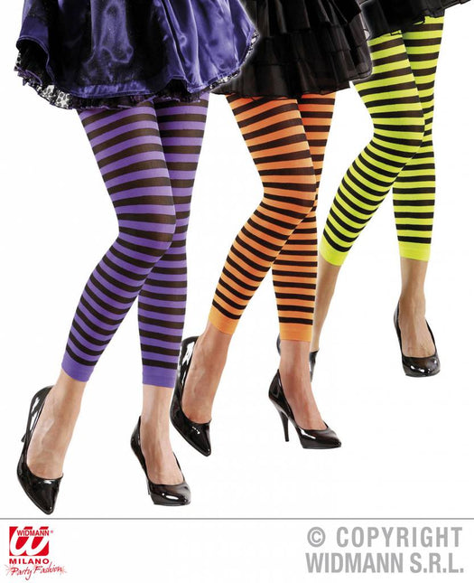 Halloweenaccessoires leggings gestreept