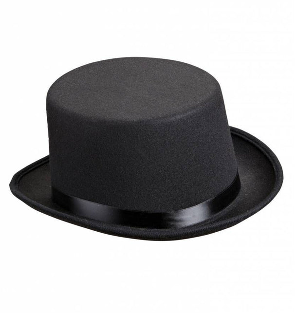 Halloweenaccessoires luxe hoge hoed vilt