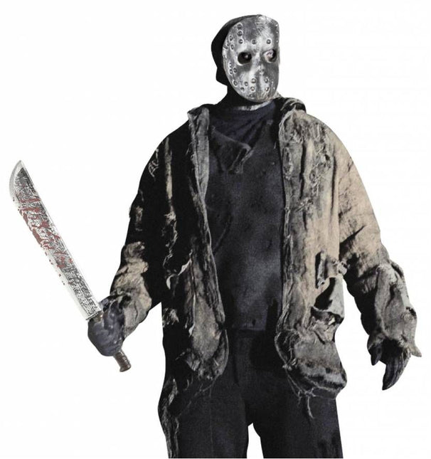 Halloweenaccessoires machette 75cm met bloed