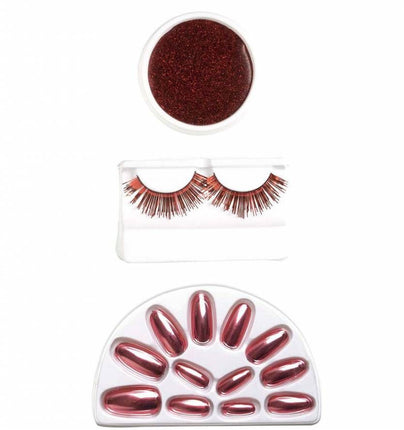 Halloweenaccessoires make-up set rood