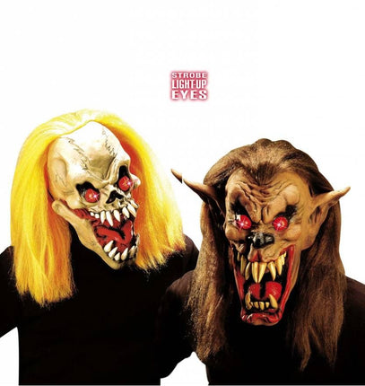 Halloweenaccessoires masker enge bijter