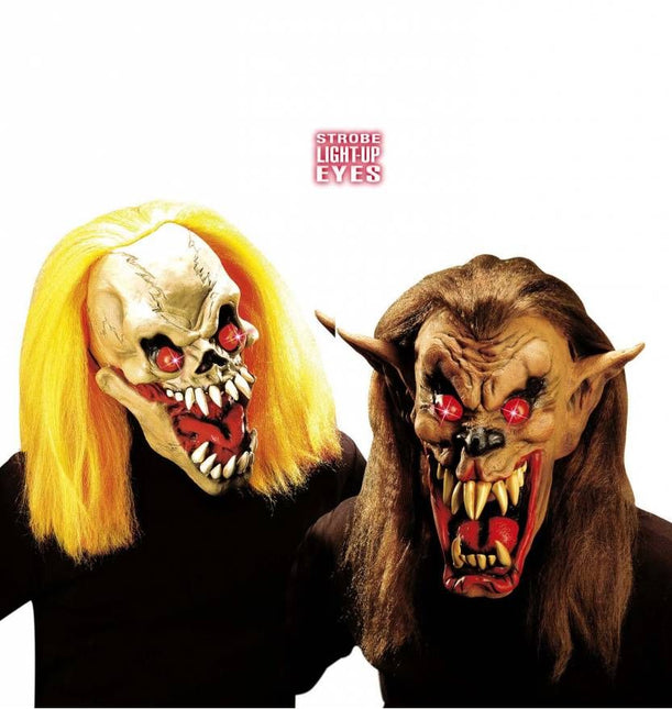 Halloweenaccessoires masker enge bijter