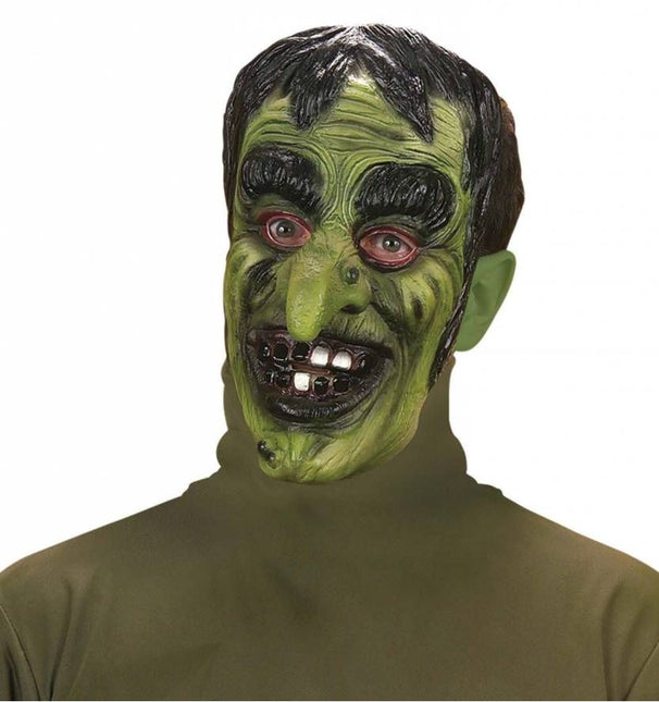 Halloweenaccessoires masker heks