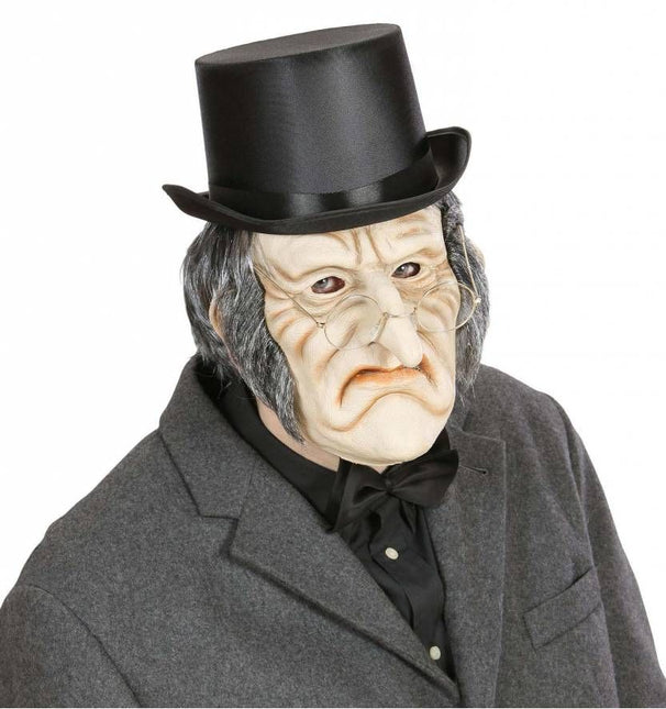 Halloweenaccessoires masker latex/schuim enge oude man met haar