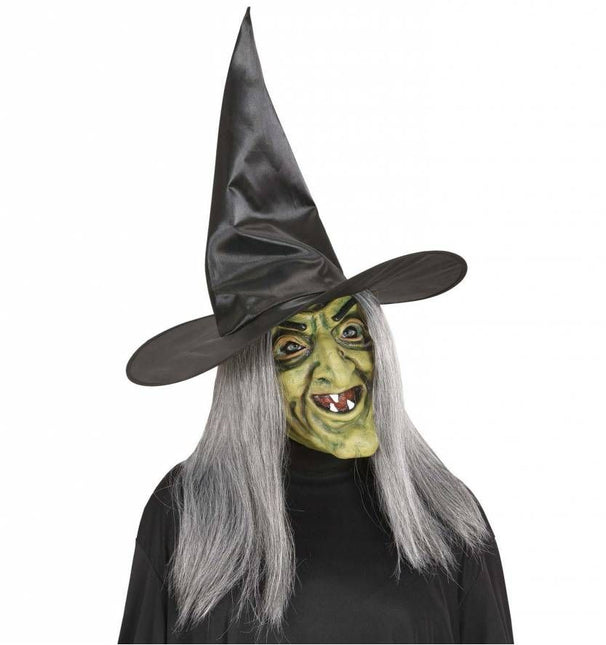 Halloweenaccessoires masker latex/schuim heks