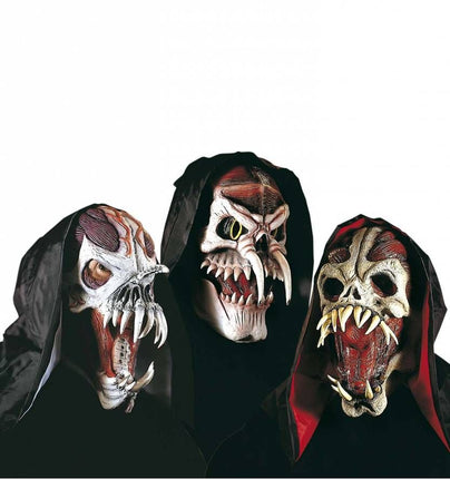 Halloweenaccessoires masker space monster met kraag