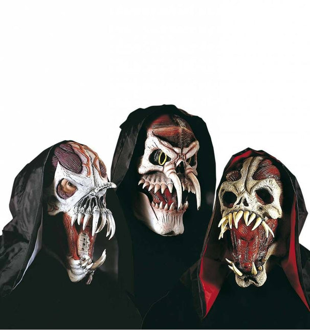 Halloweenaccessoires masker space monster met kraag