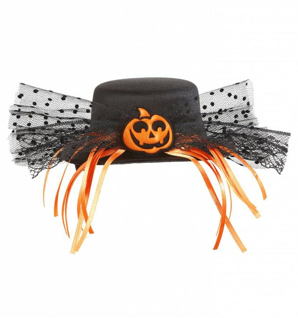 Halloweenaccessoires mini hoge hoed pompoen