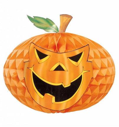 Halloweenaccessoires neon jumbo decoratie pompoen76cm