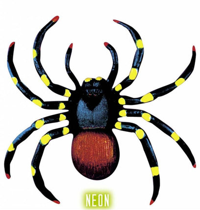 Halloweenaccessoires: Neon spinnen