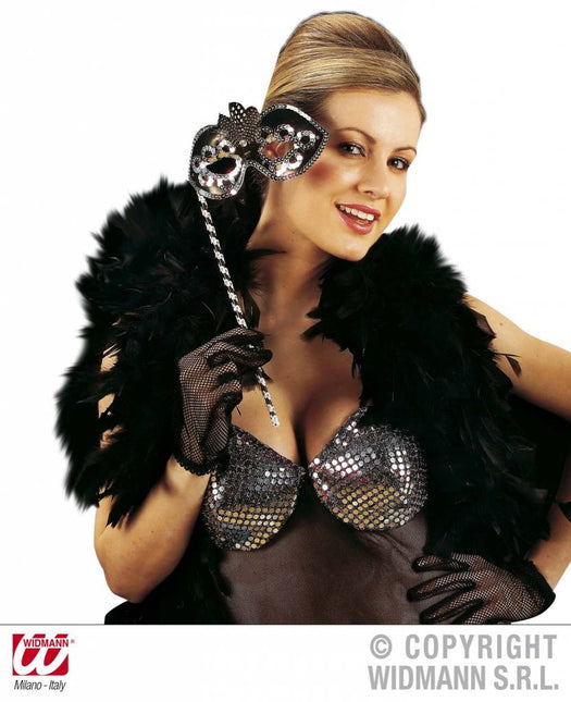 Halloweenaccessoires nethandschoenen zwart