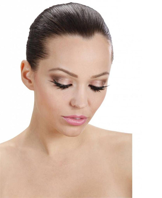 Halloweenaccessoires oogwimpersset boven en beneden met strass